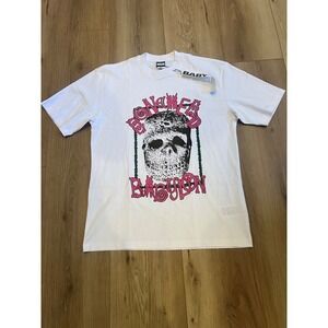 Babylon Bonehead Skull Graphic T-Shirt Mens Large White NWT Streetwear Tee